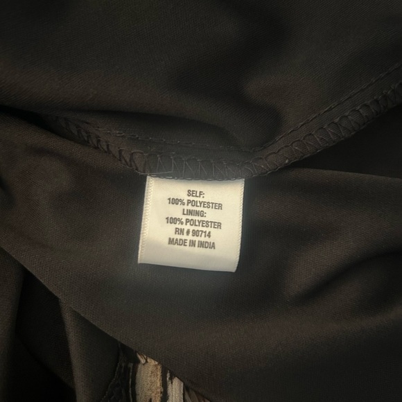 MSK Abstract Pattern Long Sleeve Dress - Picture 5 of 11